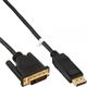 (&euro;3,18*/1m) 5.00m InLine Displayport Adapterkabel Displayport