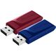 16GB Verbatim USB-Stick Slider 2er-Pack