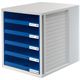 HAN Schubladenbox Schrank-Set blau 1401-14, DIN C4 mit 5 Schubladen